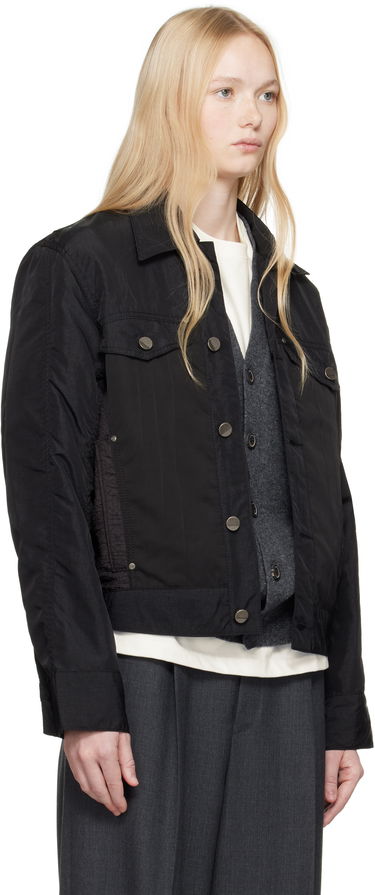 Jakke ADER ERROR ADER error 0104 Snap Button Jacket Sort | BO01SSJK0104BK, 4