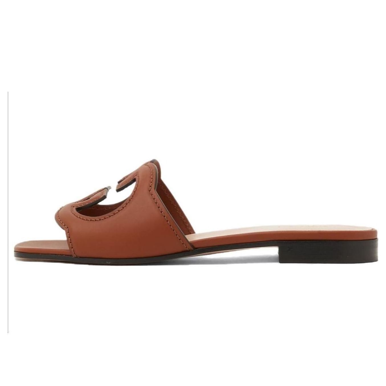 Sneakers og sko Gucci Interlocking G Cut-Out Slide Sandals Brun | 694451-US000-2535, 0