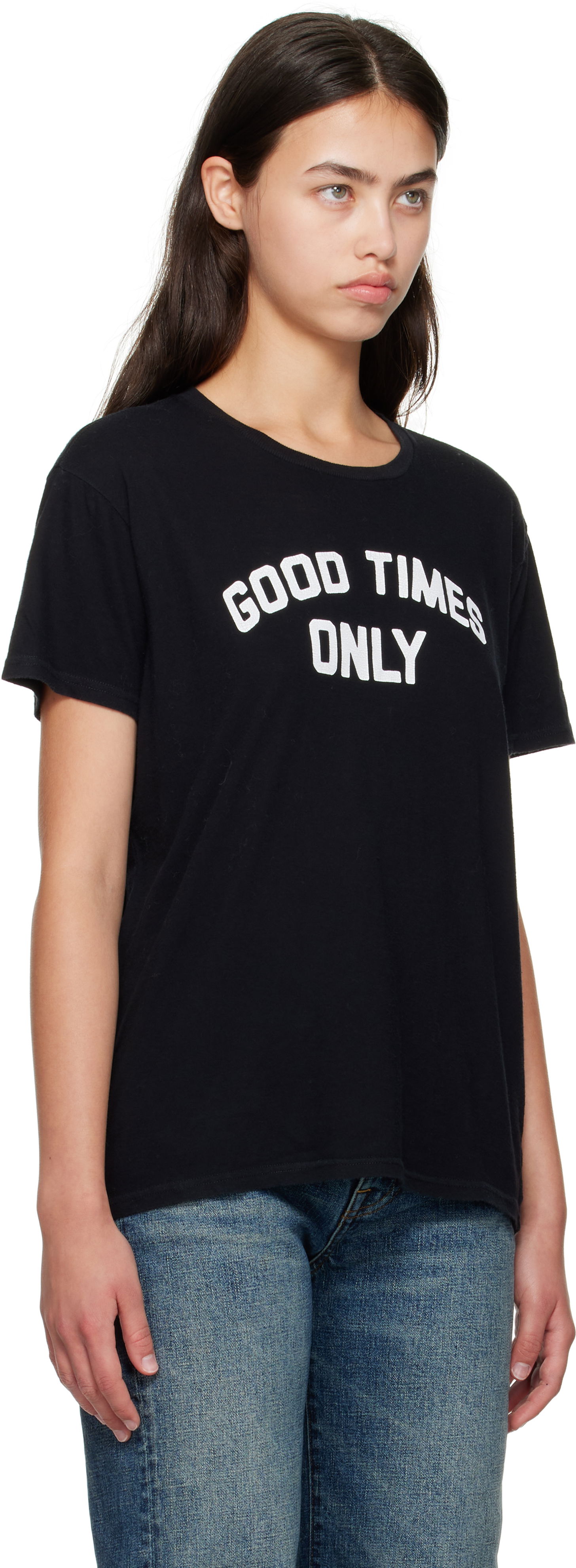 T-shirt R13 R13 'Good Times Only' Boy T-Shirt Sort | R13WK001-K126A, 1