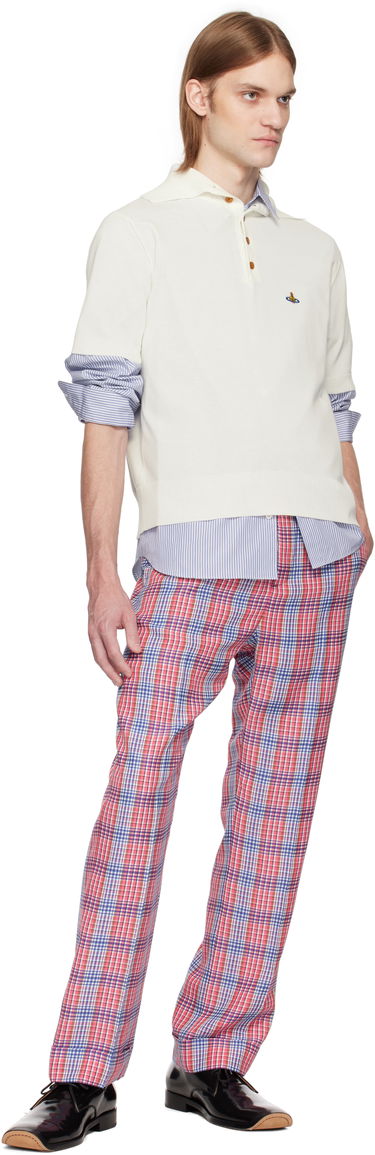 Polo skjorte Vivienne Westwood Vivienne Westwood Alex Knit Polo Hvid | 2701001P-Y003F-, 4