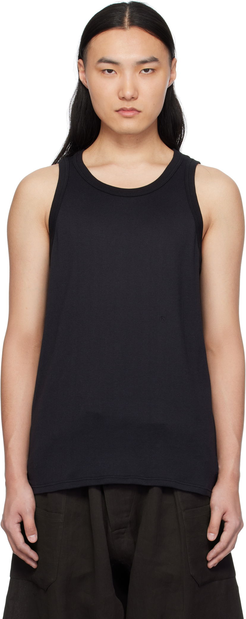 Tanktop NANAMICA nanamica Loopwheel COOLMAX Jersey Tank Top Sort | S25SH116U