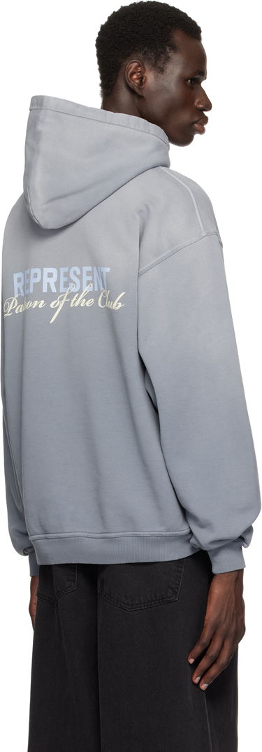 Sweatshirt Represent Clo Represent 'Patron Of The Club' Hoodie Grå | MLM4270, 2