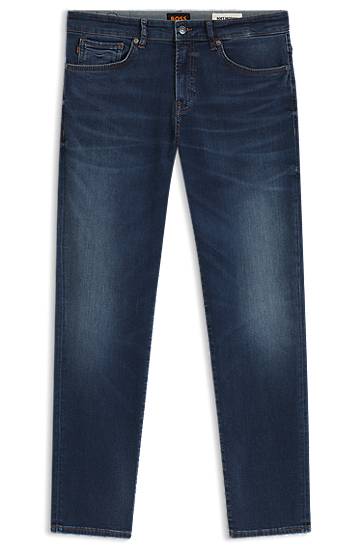 Jeans BOSS Maine Regular-Fit Soft-Motion Denim Jeans Blå | 50549508, 0