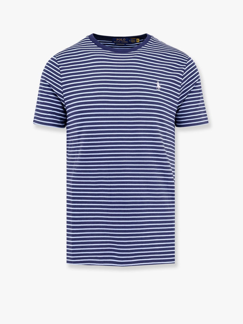 T-shirt Polo by Ralph Lauren Striped Crew Neck T-Shirt by Polo Ralph Lauren Blå | 710961128003