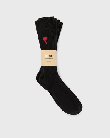 Sokker AMI 3 Pack A Heart Ribbed Socks Sort | USC003-379-001, 3