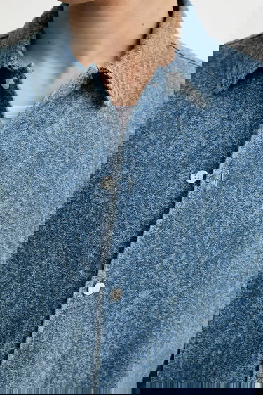 Skjorte Samsoe Samsoe Samsoe Samsoe SAAYO Regular Fit Denim Shirt Blå | M24200078, 4
