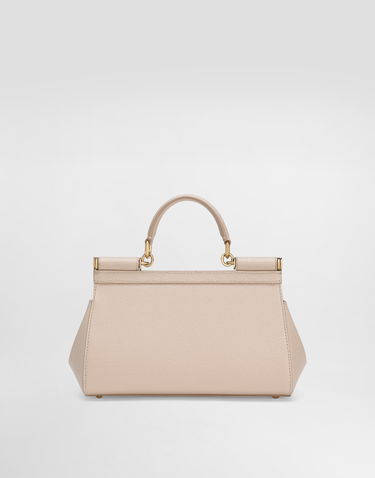 Håndtaske Dolce & Gabbana Dolce & Gabbana Sicily Medium Handbag Beige | BB7652B100180414, 3
