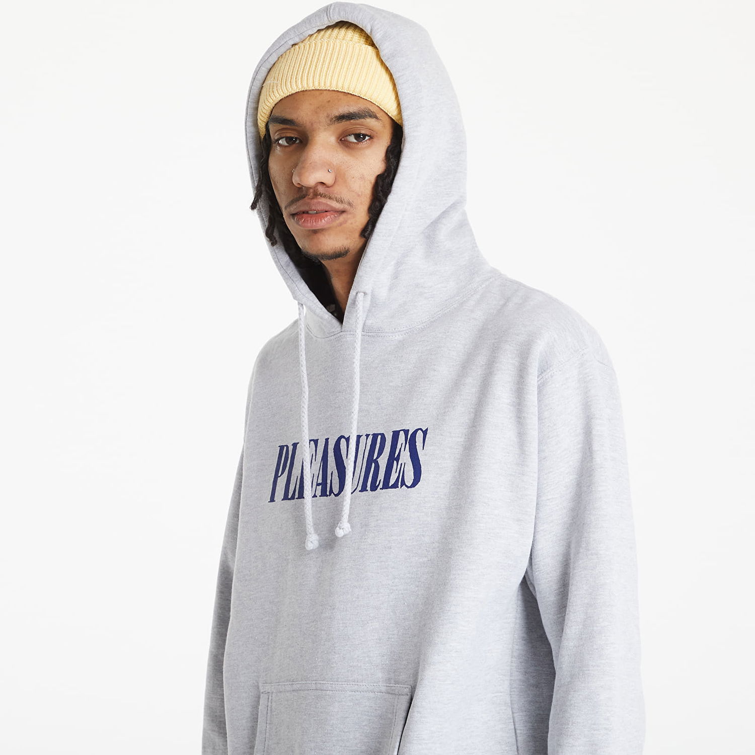 Sweatshirt Pleasures Tickle Logo Hoody Grå | P22SP056 Grey, 0