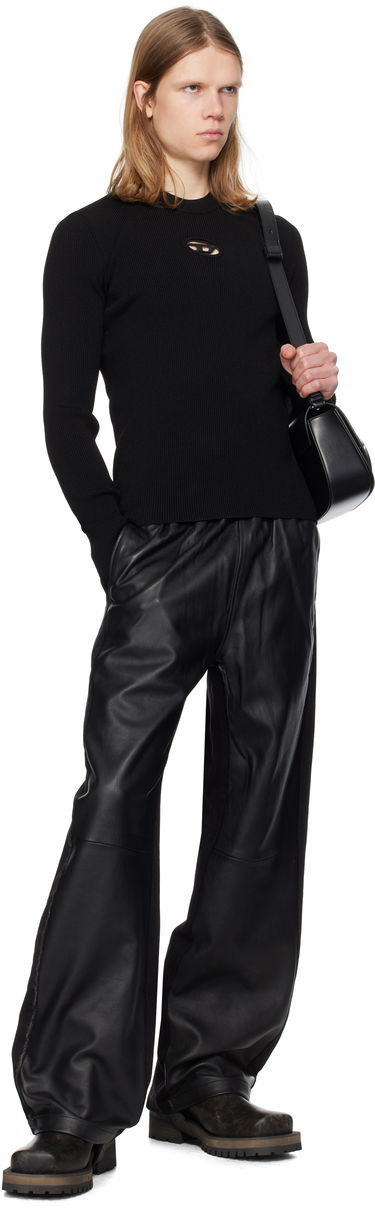 Sweater Diesel Diesel K-Zachary-Round Ribbed Fitted Sweater Sort | A16877-0DLAX-9XXA, 3