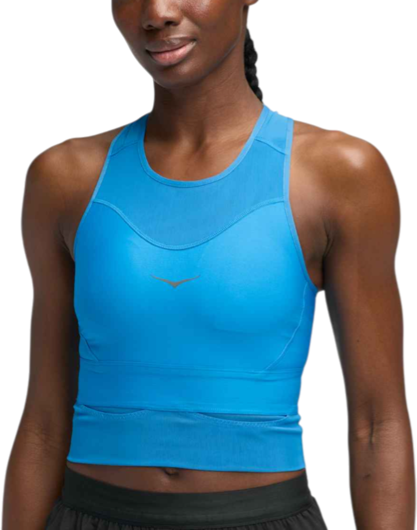 Bh Hoka One One Hoka Race Day Sports Bra Blå | 1166630-hkb