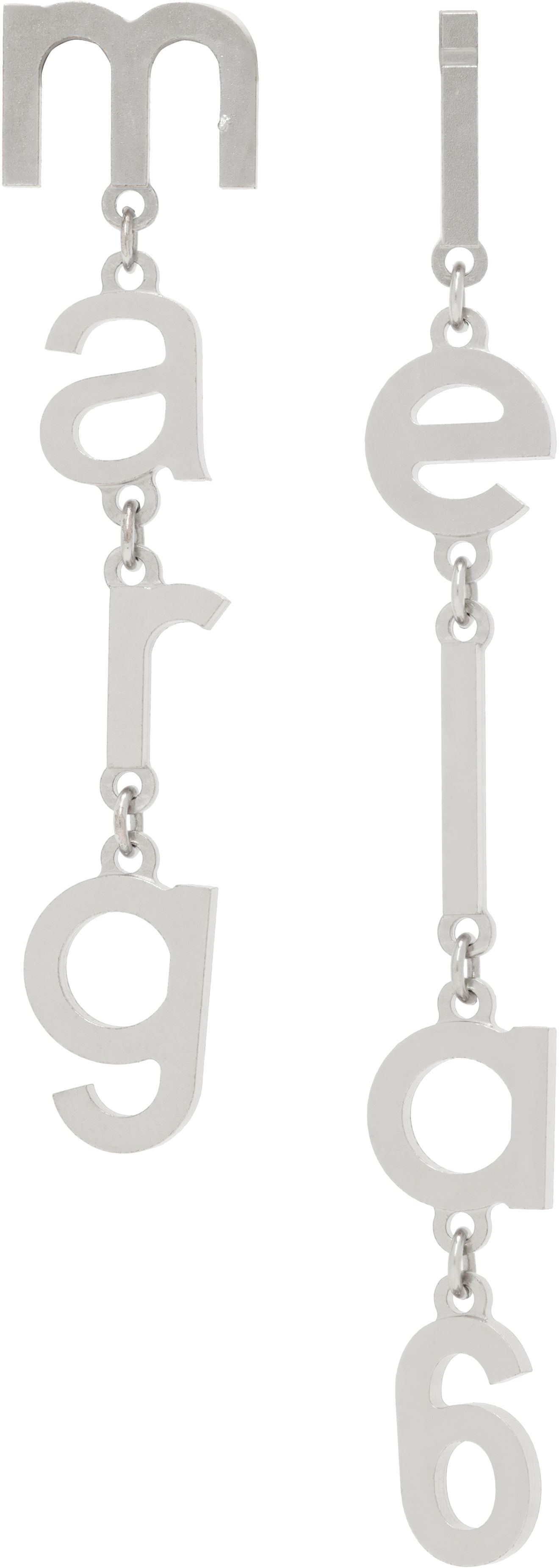 Øreringe Maison Margiela MM6 Maison Margiela Letter Logo Earrings Metalisk | SM6VG0085 P7212, 0