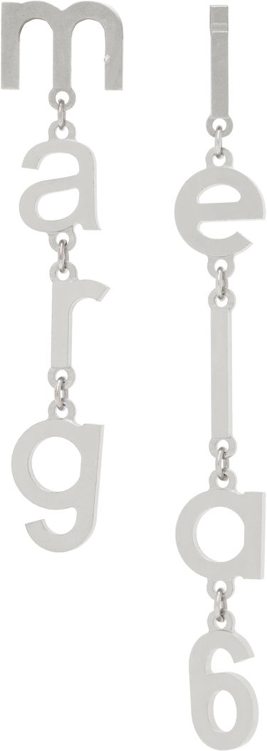 Øreringe Maison Margiela MM6 Maison Margiela Letter Logo Earrings Metalisk | SM6VG0085 P7212, 0
