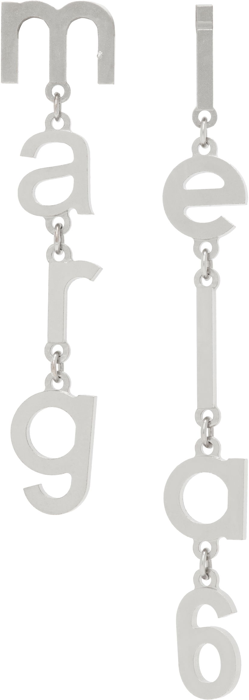 Øreringe Maison Margiela MM6 Maison Margiela Letter Logo Earrings Metalisk | SM6VG0085 P7212