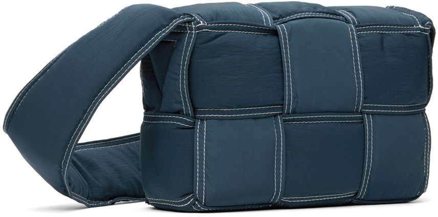 Skuldertaske Bottega Veneta Bottega Veneta Small Padded Tech Cassette Bag Blå | 795675 V4GT1 3493, 1