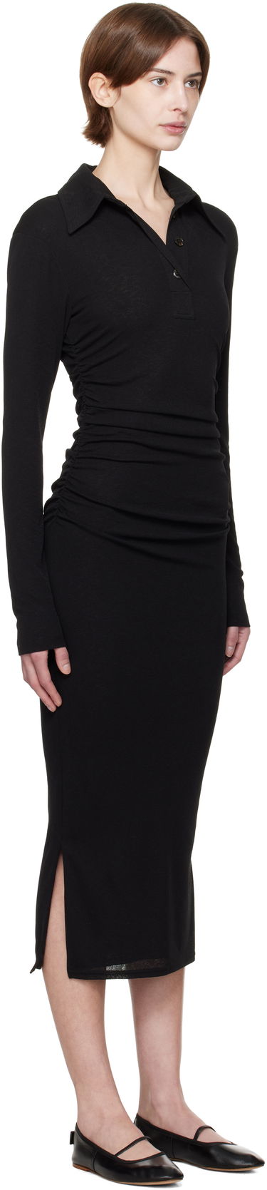 Kjole Nanushka Verity Midi Dress Sort | NW24CRDR00399, 2
