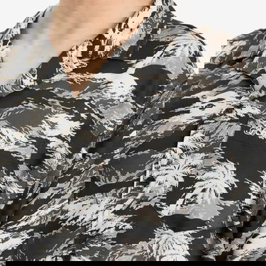 Skjorte BAPE A Bathing Ape Palm Tree Camo Open Collar Pocket Shirt Sort | 001SRL301306M-BLK, 5