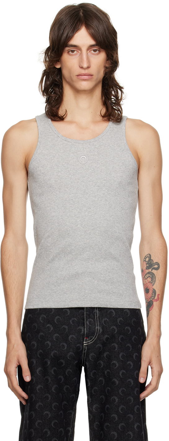 Tanktop Marine Serre Gray Organic Cotton Tank Top Grå | MTT081A CJER0011