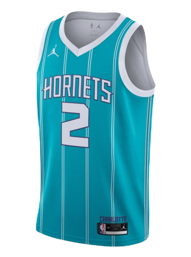 Jersey Jordan Air Jordan Lamelo Ball Hornets Icon Edition 2022 Swingman NBA Jersey Turkis | CN8016-453