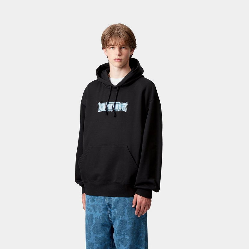 Sweatshirt Carhartt WIP Hooded Electric Boogie Sweatshirt Sort | I035610_4