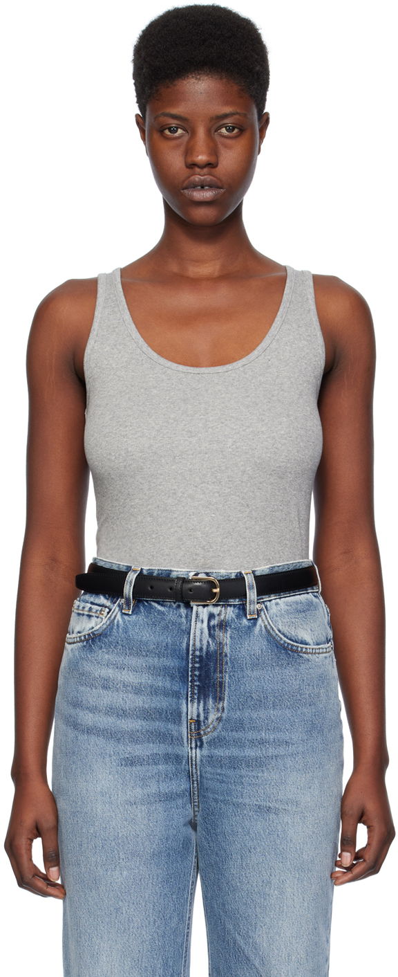 Bælter TOTEME TOTEME Ribbed Tank Top Sort | 241-WRT1053-FB0094