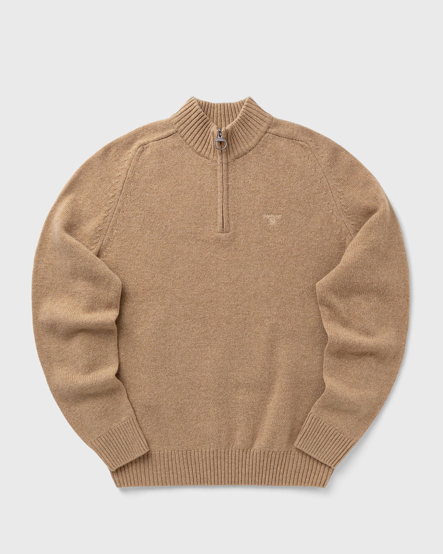 Sweater Barbour Grangetown Half-Zip Knit Sweater Beige | MKN1653ST17, 0