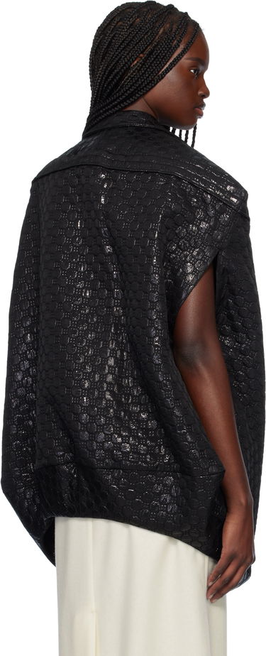 Vest Comme des Garçons Comme des Garçons Lame Floating Weave Vest Sort | GO-J027-051-1, 2