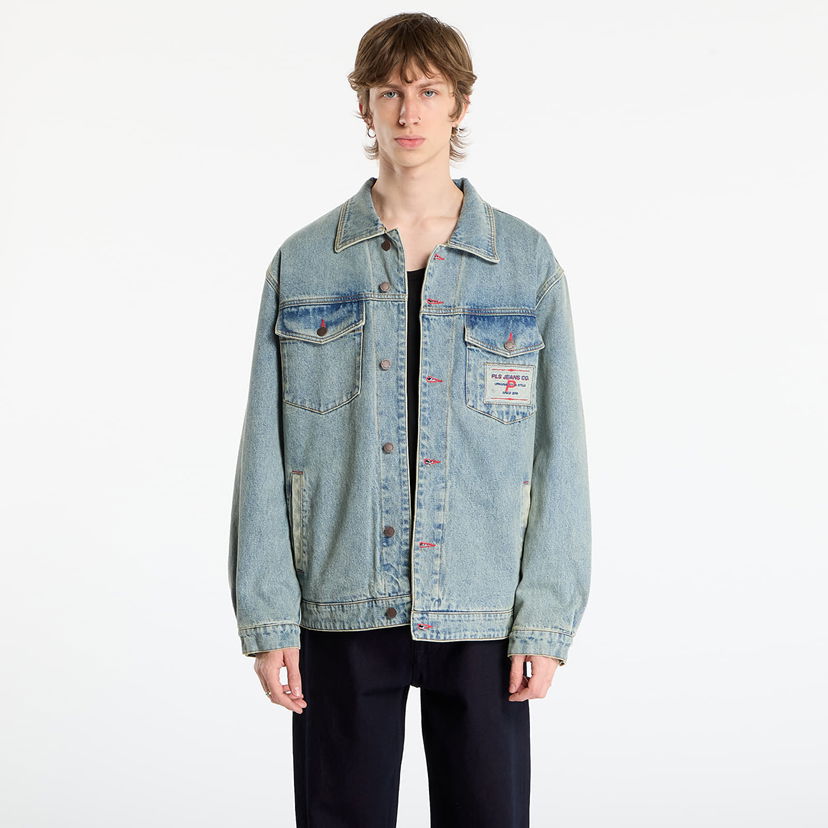 Jakke Pleasures Park Insulated Denim Jacket Blå | P25F020-INDIGO
