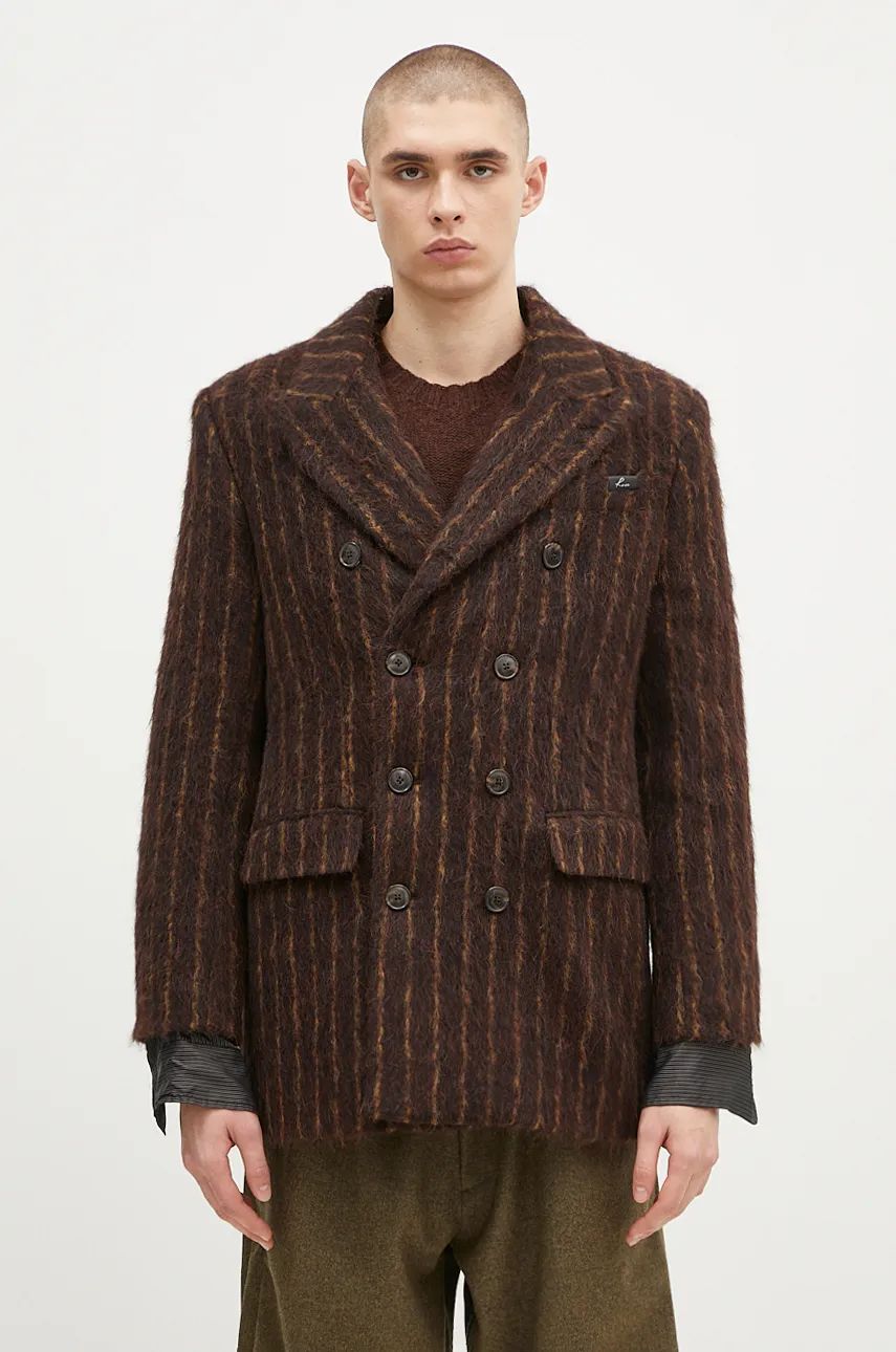 Frakker Martine Rose Double Breasted Short Coat Brun | 328WT02702, 0