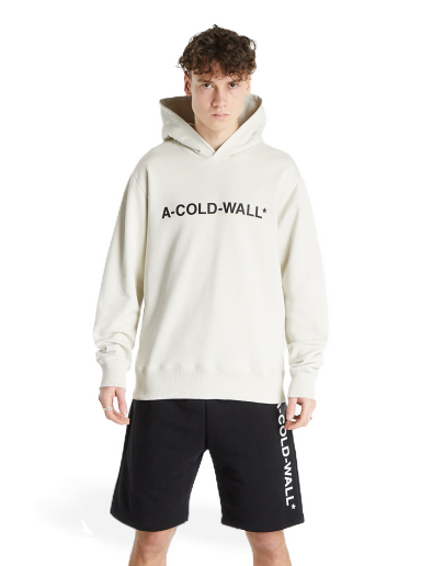 Sweatshirt A-COLD-WALL* Knitted Essential Logo Hoodie Beige | ACWMW057 Bone