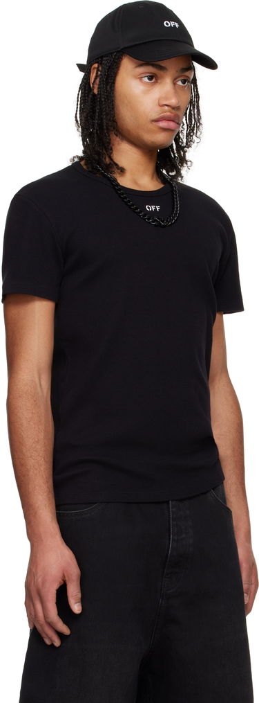 T-shirt Off-White Off-White Stamp Rib T-Shirt Sort | OMUY007C99JER0011001, 1