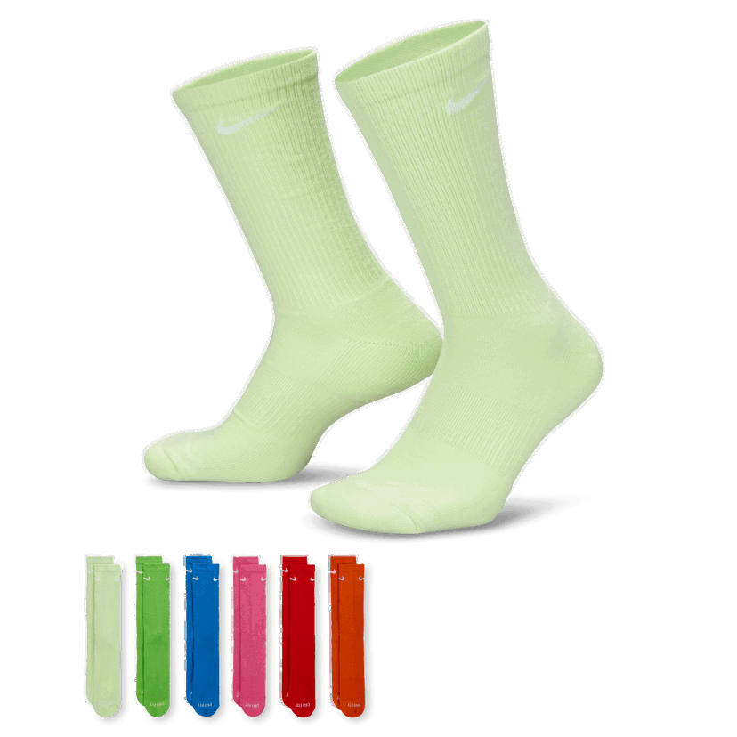 Sokker Nike Everyday Plus Cushioned Training Socks (6 Pairs) Grøn | SX6897-969