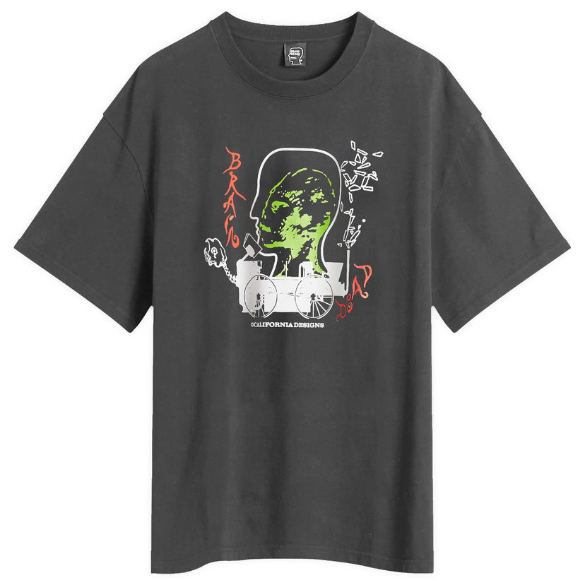 T-shirt Brain Dead Brain Dead Alien Tractor Graphic Tee, Size Large Sort | BDS25T0O0044-BLK