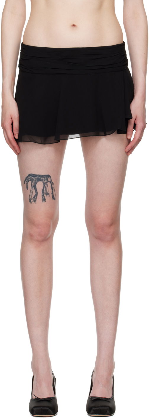 Nederdel GUIZIO Guizio Slit Mini Skirt Sort | H23313W034, 0