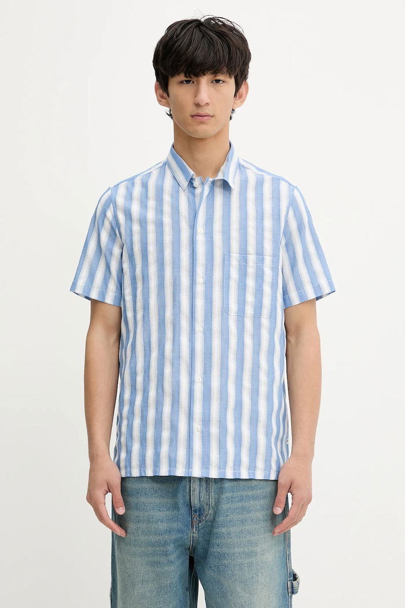 Skjorte Samsoe Samsoe Samsoe Samsoe Saavan Regular Fit Classic Collar Shirt Blå | M25200042