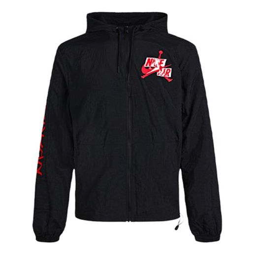 Vindjakke Jordan Jordan Jumpman Hooded Windbreaker Jacket Sort | CN3824-010