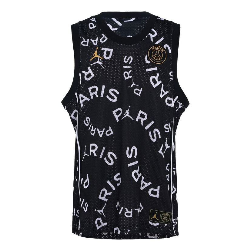 Jersey Jordan Jordan Paris Saint-Germain Printed Basketball Vest Sort | CK9669-010