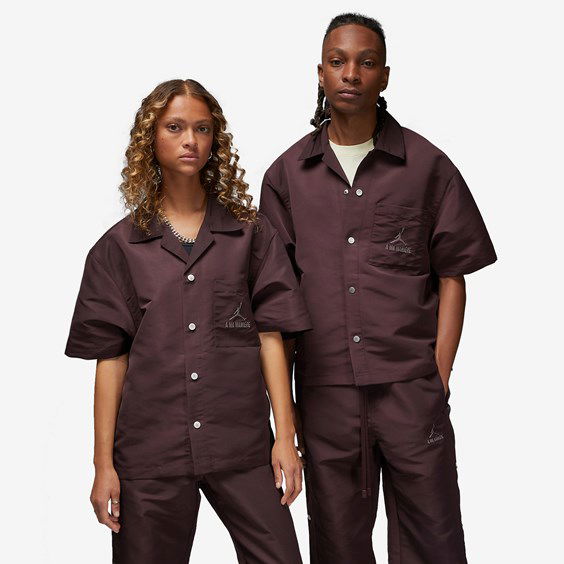 Skjorte Jordan A Ma Maniére x Brand Shooting Shirt Brun | DV7460-263, 0