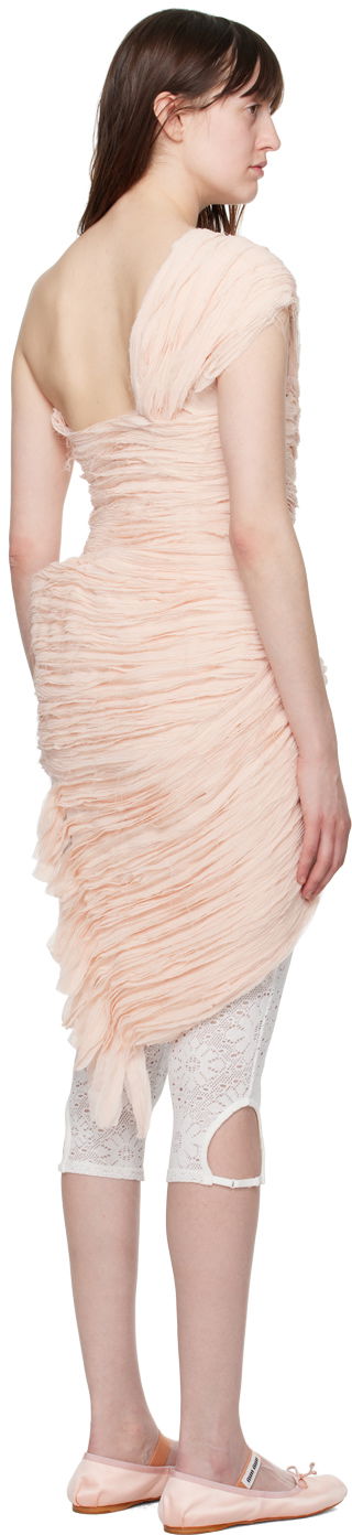Kjole Collina Strada Collina Strada Whirl Draped Minidress Lyserød | XX4008, 2