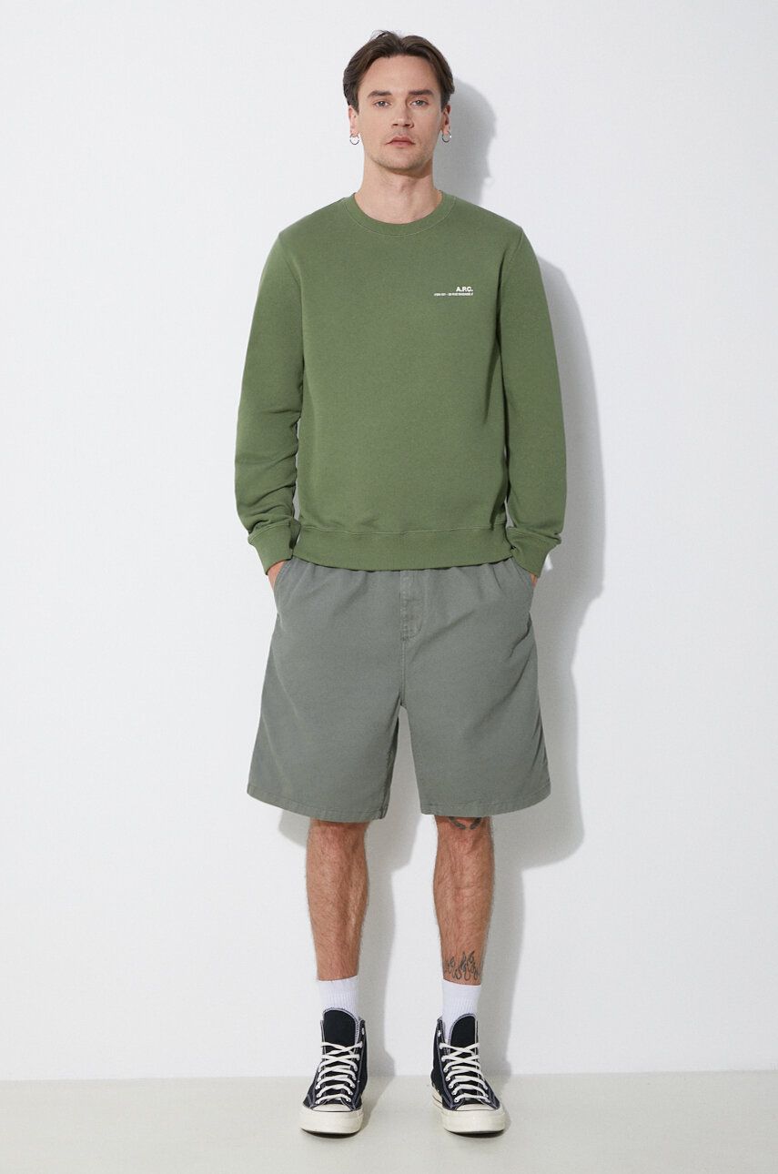 Sweater A.P.C. A.P.C. Item Crewneck Sweatshirt Grøn | COFBQ.H27608.KAE, 1