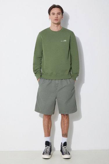Sweater A.P.C. A.P.C. Item Crewneck Sweatshirt Grøn | COFBQ.H27608.KAE, 1