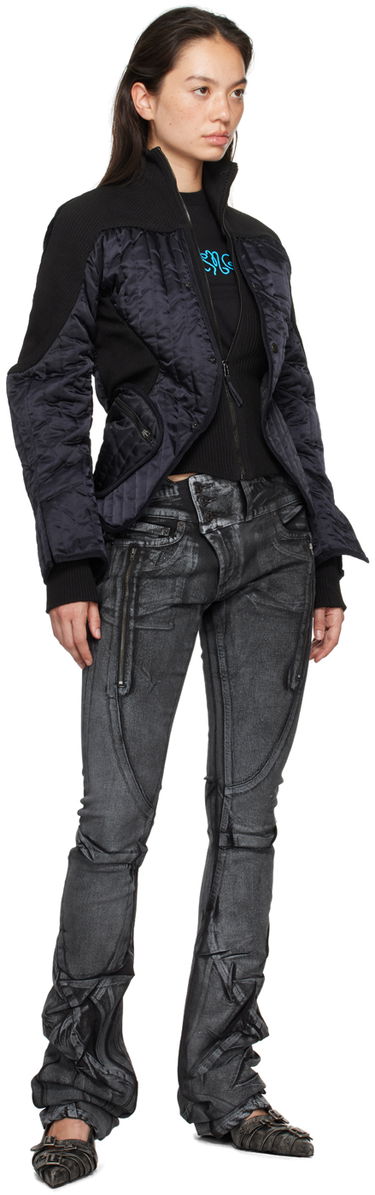 Bomberjakke Ottolinger Ottolinger Quilted Silhouette Jacket Sort | 1090605221, 3