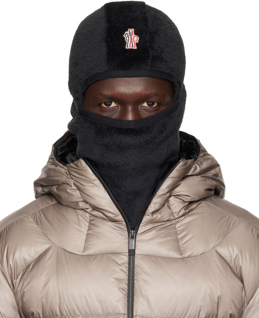 Beanie Moncler Velvet Fleece Balaclava Sort | J20973G00005809EG