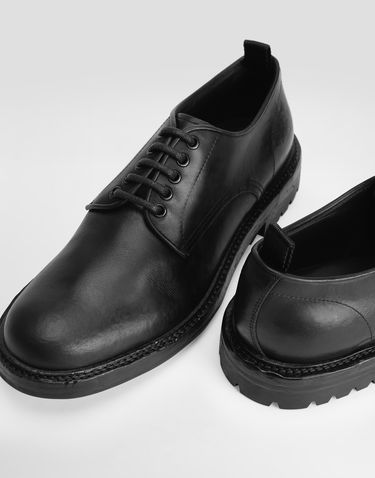 Tilbehør Dolce & Gabbana Dolce & Gabbana Calfskin Derby Shoes Sort | A10889AV32580999, 3