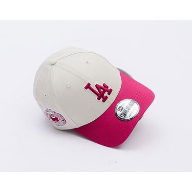 Kasket New Era New Era MLB World Series Patch 9FORTY LA Dodgers Adjustable Cap Beige | 60595243, 4