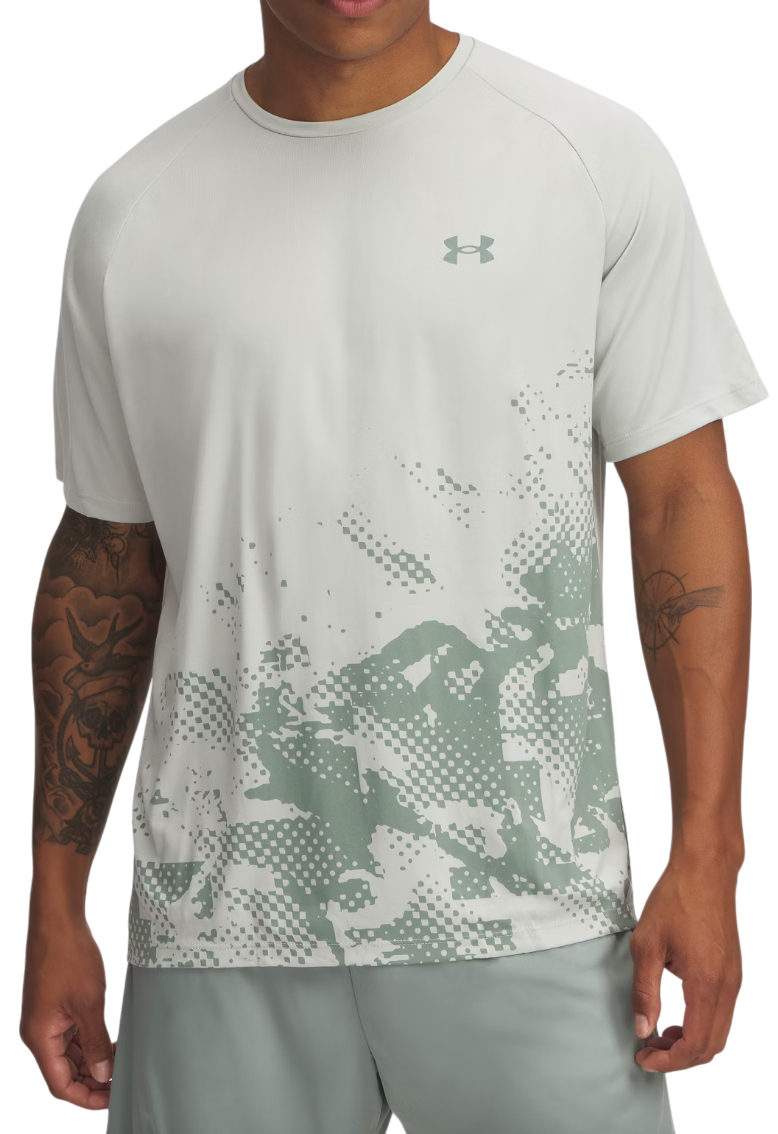T-shirt Under Armour Tech Fade Short Sleeve T-Shirt Grøn | 1390209-377