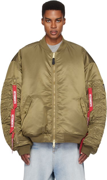 Bomberjakke VETEMENTS Cargo Reversible Bomber Jacket Grøn | UA66JA300E, 0