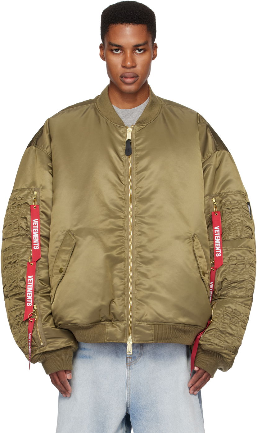Bomberjakke VETEMENTS Cargo Reversible Bomber Jacket Grøn | UA66JA300E