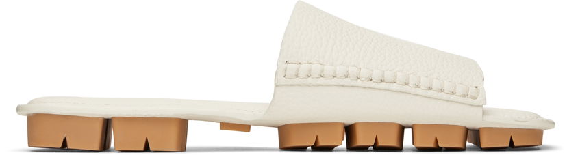 Sneakers og sko Bottega Veneta Bottega Veneta Shore Leather Sandals Hvid | 796653 V3XP0 2916