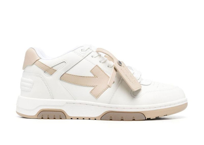 Sneakers og sko Off-White Out Of Office OOO Low Tops White Sand Hvid | OMIA189S23LEA0010117, 0