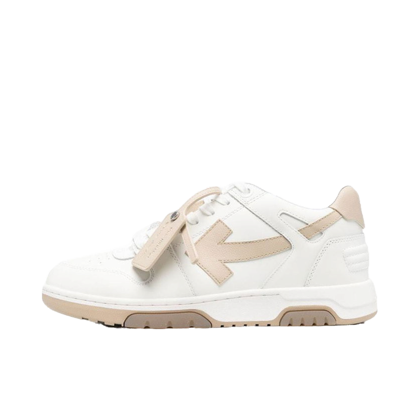 Sneakers og sko Off-White Out Of Office OOO Low Tops White Sand Hvid | OMIA189S23LEA0010117